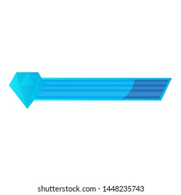 Video game bar with a diamond - Vector