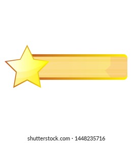 Video game bar with a star - Vector