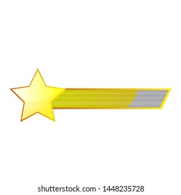 Video game bar with a star - Vector