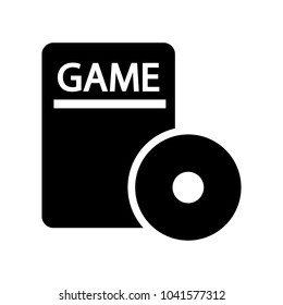 Video game box vector icon.
