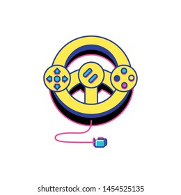 video game car wheel control