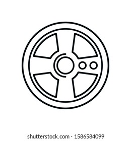 video game car wheel control vector illustration design