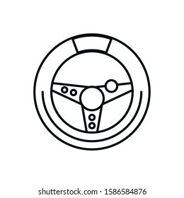 video game car wheel control vector illustration design