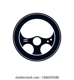 video game car wheel control vector illustration design