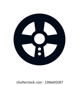 video game car wheel control vector illustration design