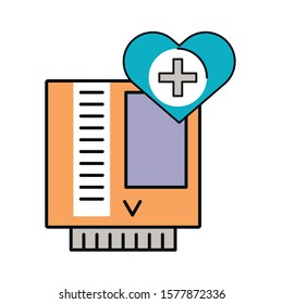 video game cartridge retro with heart vector illustration design