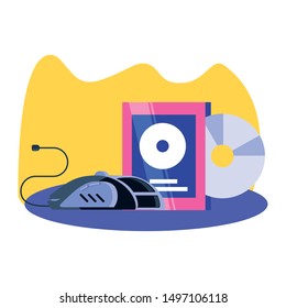 video game compact disk with mouse