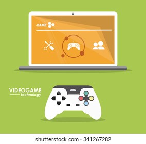 Video game  concept and multimedia icons design, vector illustration 10 eps graphic.