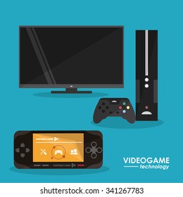Video game  concept and multimedia icons design, vector illustration 10 eps graphic.