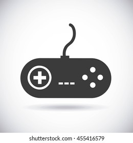 Video game concept represented by game control icon. Isolated and flat illustration. 