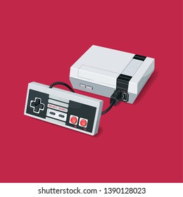 video game console. classic game.