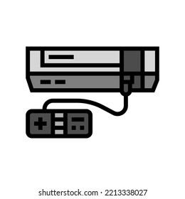video game console color icon vector. video game console sign. isolated symbol illustration