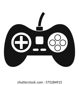 Video game console controller icon. Simple illustration of video game console controller vector icon for web