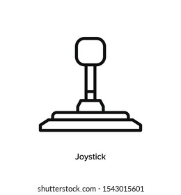 video game console, game controller and joystick icon vector outline linear
