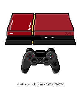 Video Game Console Controller Metal Gear 5 Solid Set 8bit Pixel Art