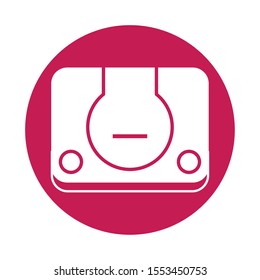video game console device icon vector illustration design