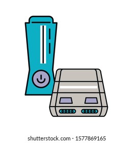 video game console device icon vector illustration design