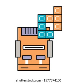video game console device icon vector illustration design