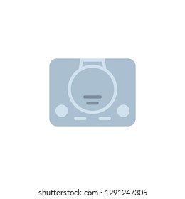 Video game console flat icon, vector sign, colorful pictogram isolated on white. Game console symbol, logo illustration. Flat style design