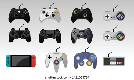 Video game console. gamepad vector illustration. - Vector - Shutterstock ID 1421083754