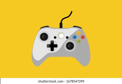 Video game console. gamepad vector illustration.