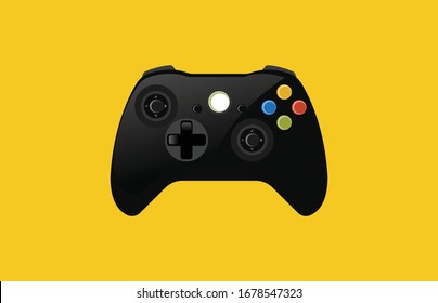 Consola de videojuegos. ilustración vectorial gamepad.