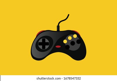 Video game console. gamepad vector illustration.
