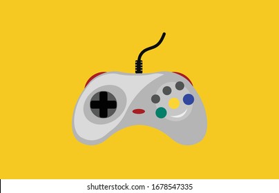 Consola de videojuegos. ilustración vectorial gamepad.