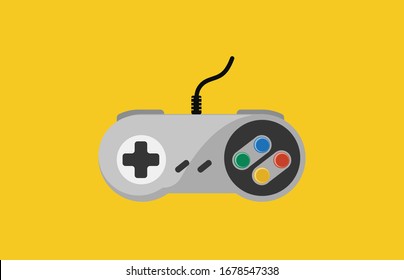 Video game console. gamepad vector illustration.