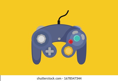 Video game console. gamepad vector illustration.