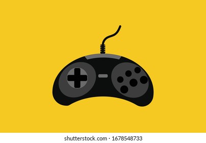 Video game console. gamepad vector illustration