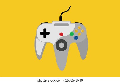 Video game console. gamepad vector illustration