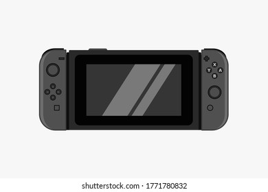 Consola de videojuegos. ilustración vectorial gamepad.