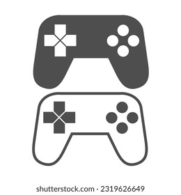 Video game console icon. Game controller concept on white background.