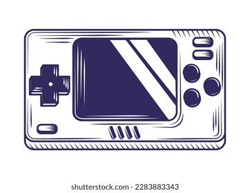 icono de consola de videojuegos aislado