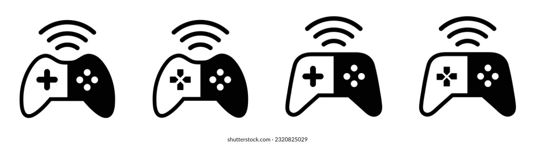 Video game console icon. Joystick icon. Gamepad icon, vector illustration