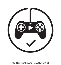 Video game console icons. Gaming controller Icon concept on white background. Flat vector Gaming icon.