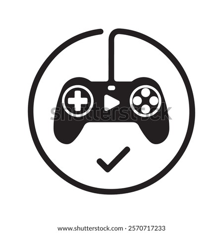 Video game console icons. Gaming controller Icon concept on white background. Flat vector Gaming icon.