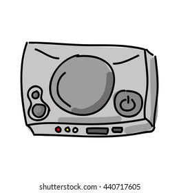 video game console  isolated icon design
