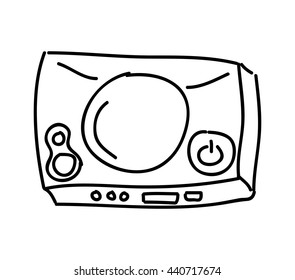 video game console  isolated icon design