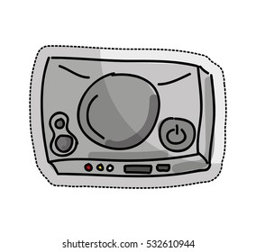 video game console isolated icon vector illustration design