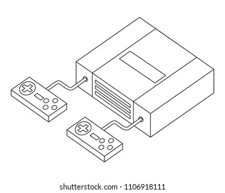 video game console isometric