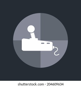 video game console joystick icon button