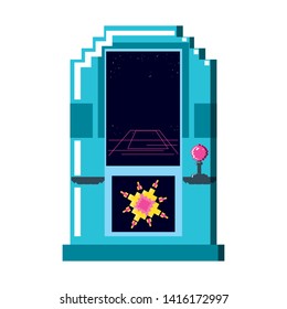 video game console pixelated vector ilustration