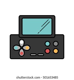 video game console portable vector illustration design