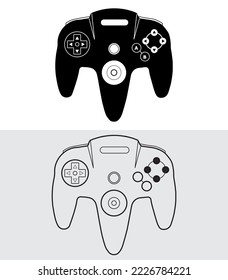 Video game console Vector Design Bundle , Game Controller Vector Set

