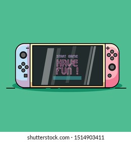 video game console, vector illustration