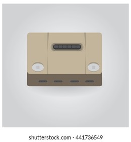 Video game console, vector illustration