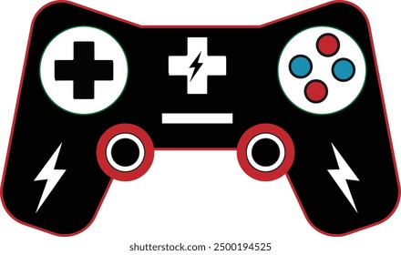Video game consoller vector art illustration on white background