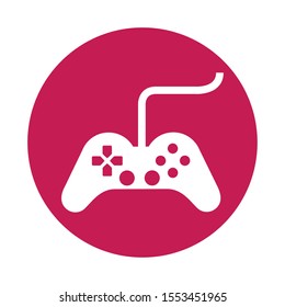 video game control handle icon vector illustration design